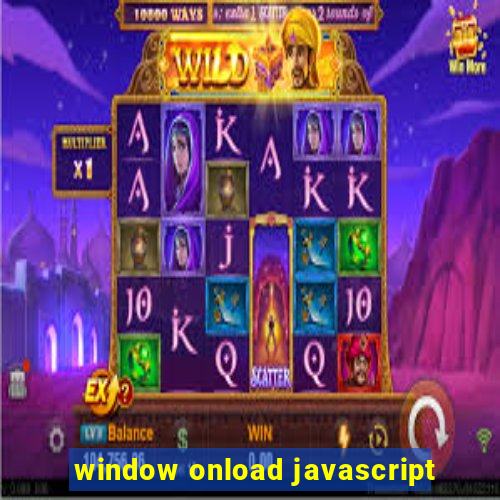 window onload javascript