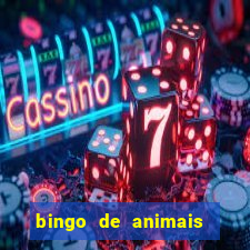 bingo de animais para educa??o infantil