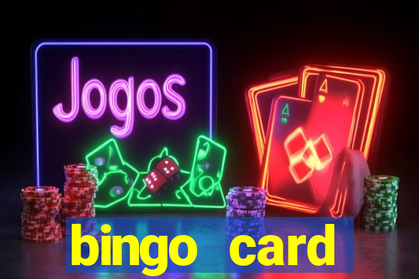 bingo card generator with pictures